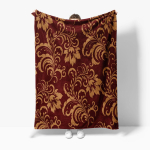 Luksuslik Lilleline Sametine Tekk Diivanvoodi Magamistoa Kaunistus Dekoratiivne Pehme Soe Tekk Kodu Elutuppa 130x150cm brown