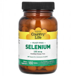 Country Life, Seleen, 100 mcg, 180 tabletti