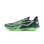 Li Ning Gamma Basketball Shoes Men's Low top Black Green ABAV035-25 39.5