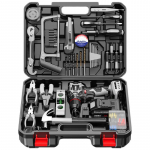 Worklife 21V harjadeta juhtmeta puur ja t&ouml;&ouml;riistade komplekt CN pistikuga (adapter kaasas) 21V