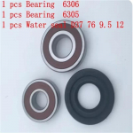 3pcs Bearing 6306 6305 and Water seal Oil seal D37 76 9.5 12 for washing machine bear
