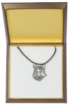 Cardigan Welsh Corgi - Dog necklace in gift box, silver-plated locket for dog fan, striking pendant by Art-Dog brand h&otilde;be