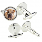 Shar Pei - cufflinks in a box, handmade jewelry, product of the Art-Dog brand h&otilde;be