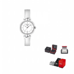 TISSOT Flamenco kollektsioon Kvartsmehhanismiga Naiste k&auml;ekell 30mm Valge sihverplaadi Roostevabast terasest korpus T094.210.16.011.00 Regular Watch Box