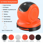 SEAMETAL juhtmevaba poleermasin autode detailseks hoolduseks, 3 kiirust, ergonoomiline, LCD-ekraaniga 1 SET