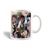 Keraamiline kruus - MANIACASE - Michael Jackson the King - valge - 30 cl - n&otilde;udepesumasinas pestav valge