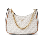 Michael Kors Mk Jet Set Charm Monogrammiga L&otilde;uendist ja Nahast &Otilde;lakott Naiste &Otilde;lakott Vanillivalge 32H1GT9C1B-VANILLA-ACORN