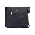 K&auml;ekott Rowan 26 Klassikaline Monogramm Nahast Dokumendi Crossbody &Otilde;lakott Keskmine Naiste kotid Must Hall C1556-IMBLK Basic Set (Bag+Dust Bag)