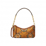 Tory Burch T Monogram Minimalistlik Elegantne Satiinist ja Nahast &Otilde;lakott Naiste &otilde;lakott P&auml;ikeseloojangu-L&otilde;kkekold-Kollane 86603-818 Basic Set (Bag+Dust Bag)