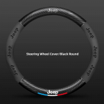 Jeep Jeepi embleemiga Nahast Roolikate Auto Kujundus Jeep Wrangler Grand Cherokee Compass Wagoneer Gladiator Aven jaoks