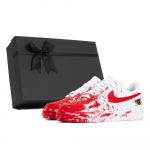 Nike Air Force 1 3 Times Laboratory Slip Resistant Abrasion Resistant Low top Skateboard Shoes Unisex White Red CW2288-111(TeamP-S-BOX) 44
