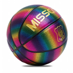 Suurus 7 Roosa Helkur Niiskust Imav Korvpall - Kulumiskindel, Fluorestseeruv, &Ouml;&ouml;sel Helendav, T&auml;navastiil. Size 7 (Standard)