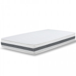 The White Stone Waterfoam h&uuml;poallergeenne madrats, 16 cm | T&auml;idis puuvillakiust ja hingav 3D-kangast kate, tolmulestade- ja seenevastane 160 x 190 cm valge