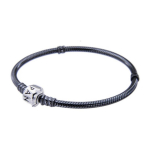 Pandora logo graveeritud 925 h&otilde;bedast k&auml;ev&otilde;ru Unisex k&auml;ev&otilde;ru Must 590702OX Box,17