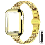 TPU-&uuml;mbris + &otilde;huke kellarihm Apple Watch Ultra 3 2 1 49mm jaoks iWatch 11/10/9/8/7/6/5/4/3/2/1/SE 46mm 45 44 42 41 40 38mm rihmaga 49mm (Ultra 3 2 1) kuld