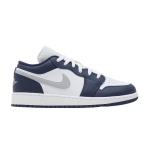 Jordan 1 Low Midnight Navy Wolf Grey (GS) 35.5