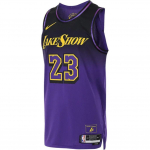 Nike LeBron James Los Angeles Lakers 2024/25 City Edition Meeste Nike Dri FIT Adv Nba Autentne S&auml;rk FQ4469-504 M