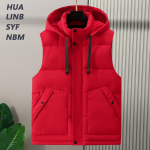 Suures suuruses S-8XL veekindel varrukateta Parka mehe vest Moodne meeste soe vest kapuutsiga korea stiilis polsterdatud mantlid M