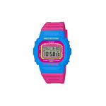Casio Classic V&auml;rviline Seeria Retro 80ndad Elav V&auml;rvikombinatsioon Kvartsmehhanism Vaikrihm Jaapani ja Korea Kell Meeste Kell Roosa DW-5600TB-4B roosa