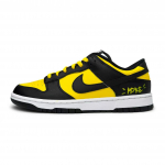 Nike Dunk S&uuml;nteetilisest Nahast Libisemisvastased Kulumiskindlad Madalad Rula Kingad Unisex Must Kollane DD1391-100(Team2407-SBOX) 36
