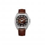 CITIZEN Series8 Seeria Antimagnetiline Helendav Vasikanahast Rihm Moodne &Auml;ri Veekindel Mehaaniline T&ouml;&ouml;riistakast Roostevabast Terasest Vasikanahk St NB6011-11W sinine
