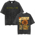 Vintage pestud Suvine Hikaru suri T-s&auml;rk Hikaru anime graafika meeste naiste mood Harajuku T-s&auml;rgid puuvillased vabaaja T-s&auml;rgid M black