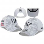 Cincinnati Bengals Salute to Service Arktiline Camo Reguleeritav Snapback M&uuml;ts, NFL Patriootiline Meeskonna Pesapallim&uuml;ts F&auml;nnidele one size