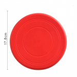 Silikoonist lendav taldrik Naljakas koerakassi m&auml;nguasi koeram&auml;ng Lendavad kettad vastupidavad n&auml;rimiskutsika koolitused interaktiivsed lemmikloomatarbed (Red,L) punane