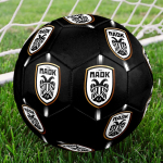 PAOK FC Jalgpall Suurus 5 V&auml;rviline Masin&otilde;mmeldud PVC V&otilde;istlusvalmis Vastupidav K&otilde;rgep&otilde;rge