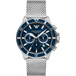 Emporio Armani AR11587 Meeste Sukelduja Kronograafiga K&auml;ekell 43mm sinine
