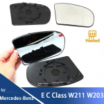 Mercedes-Benzi jaoks E-klass C-klass CE-klass W211 W203 Lisatarvikud K&uuml;lg-Tagavaade Soojendusega peegliklaas 1pc Left