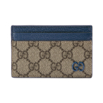 Gucci Monogram kaardihoidja Beež/Ebony/Sinine Meeste rahakotid Pruun 768248-FACQC-9751 Shopping Bag Set(Basic Set+Shopping Bag) blue