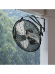 18-tolline t&ouml;&ouml;stuslik seinale kinnitatav ventilaator, suure &otilde;huvooluga 4000 CFM siseruumide ventilaator 3 kiirusega, v&otilde;imas mootoriga garaaži seinaventilaator alumiiniumlabadega t&ouml;&ouml;koja jaoks,