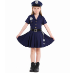 T&uuml;drukute s&uuml;gavsinine politsei cosplay kost&uuml;&uuml;m XL must