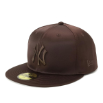 New Era 59FIFTY Day MLB NY Tume pruun Suurus 7 VD Satiin Neyyan Valentine's M&uuml;ts, (5950 DBRN) brown