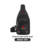 Mitsubishi Meeste Crossbody kott Rinnakott Suure Mahutavusega Spordivaba aja Seljakott Outlander Lancer L200 ASX Pajero Grandis WM1 black