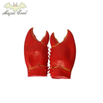 Cosplay kreveti homaari peakate looma mask lavaesinemine krabi k&uuml;&uuml;s suured tangid loomingulised latekskindad rollim&auml;ngu rekvisiidid kingitus red