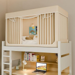 Integreeritud &uuml;li&otilde;pilasdormi voodikardin ja s&auml;&auml;sev&otilde;rk: Pimendav 3-ukseline &uuml;lemise ja alumise narivoodi jaoks 90x190x90, Lower Bunk, Single Door, Standard Frame