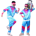 Treeningkost&uuml;&uuml;mid meestele 90ndate Hip Hop Kestkost&uuml;&uuml;m Meeste 80ndate Retro Treeningjakk Diskokost&uuml;&uuml;m Tuulejakk ja P&uuml;ksid L