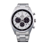 [ORIENT] NEO70's P&auml;ikesepaneeliga Panda WV0041TX Meeste P&auml;ikesekell, Valmistatud Jaapanis, 100m, Piimjasvalge sihverplaat, Roostevaba teras black
