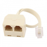 RJ11 6P4C isase-naise kahesuunaline telefoni pistikupesa jaoturi adapter