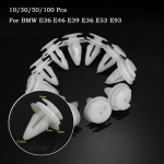Siseukse kaardi trimmipaneeli kinnitusklambrid, kinnitusdetailid pagasiruumi klambri vooder BMW jaoks 10 PCS