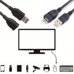 1M USB 2.0 pikenduskaabel isane andmes&uuml;nkroonimisjuhtme juhtme adapteri pistik one size
