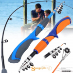 Sougayilangi &otilde;ngeritv s&uuml;sinikkiust &otilde;ngeritv Kaasaskantav teleskoop&otilde;nge p&uuml;&uuml;givahend fishing rod(only rod) sinine