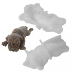 Silikoonvorm 1 tk armas koeravahu kook 3D vormikoorepudingi l&otilde;hkemist&ouml;&ouml;riistad fondant kaunistus valge