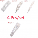 4 tk Juukseklambrid Dekoratiivsed juuksen&otilde;elad Juuksehoidjad Juukseaksessuaarid T&uuml;drukutele Naistele Daamid 4Pcs/set