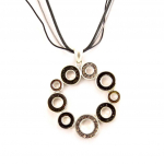 Les Tr&eacute;sors De Lily [B3168] - Collier Cr&eacute;ateur 'Bubbles' Gris hall