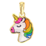 Les Tr&eacute;sors De Lily [Q3344] &ndash; mitmev&auml;rviline kuldne ripats  Licorne My Unicorn  (kuld - 9 karaati) mitmev&auml;rviline