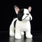 P&auml;ris elus seisev Prantsusmaa buldog chihuahua pl&uuml;&uuml;sis m&auml;nguasjad pehmed elutruud koerat&auml;idisega loomad Shiba inu lastele j&otilde;ulukingid beebidele Bulldog