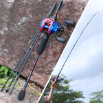 Bacasting &otilde;nge- ja rullikombinatsioonid 1,8 m/ 1,98 m/2,1 m ritv koos 13+1BB rulliga v&auml;listingimustes kasutatavate sportlike reisi&otilde;ngede komplektiga 1.8m&Left